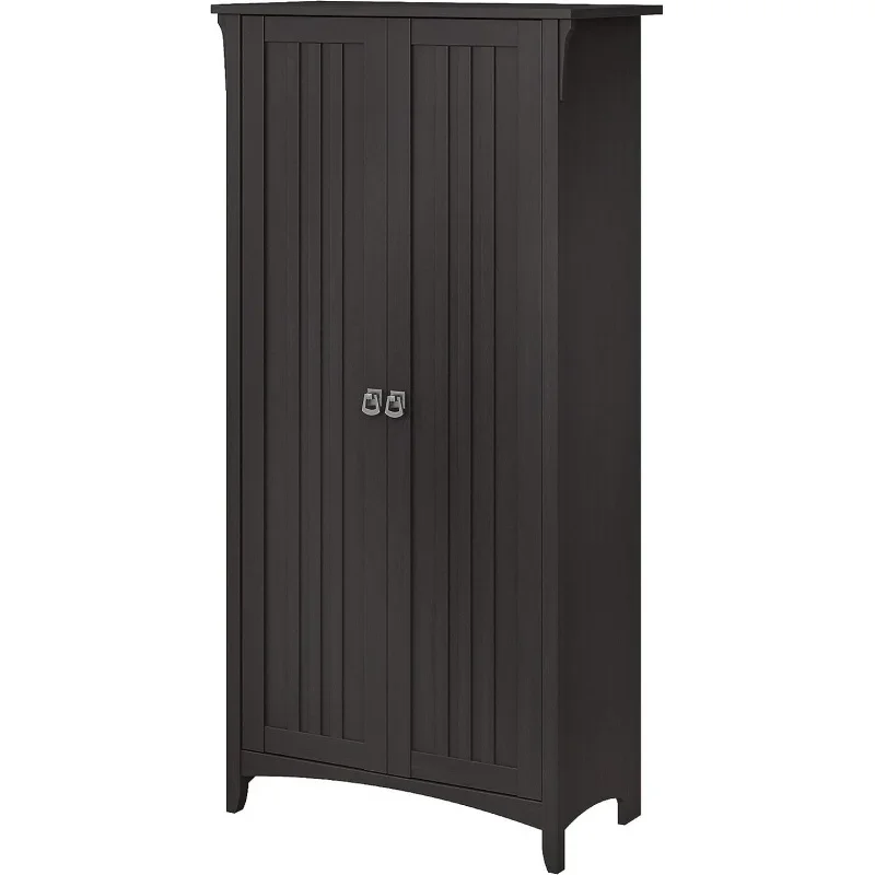 

Bush Furniture Salinas Bathroom Storage Cabinet with Doors, Vintage Black