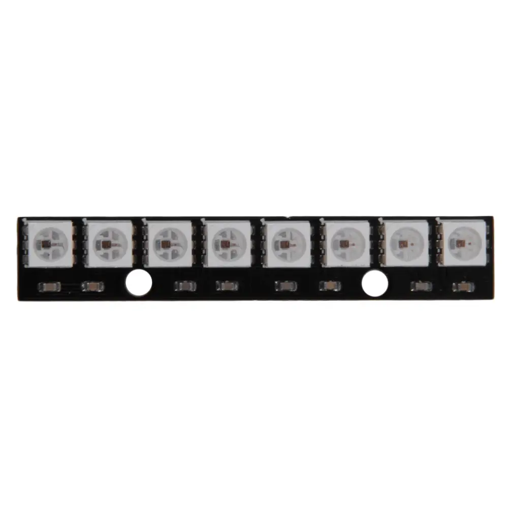 8 Channel WS2812 5050 RGB LED Lights Built-in Full Color-Driven Development Board 8 Bits Strip Shape Board Electronic DIY