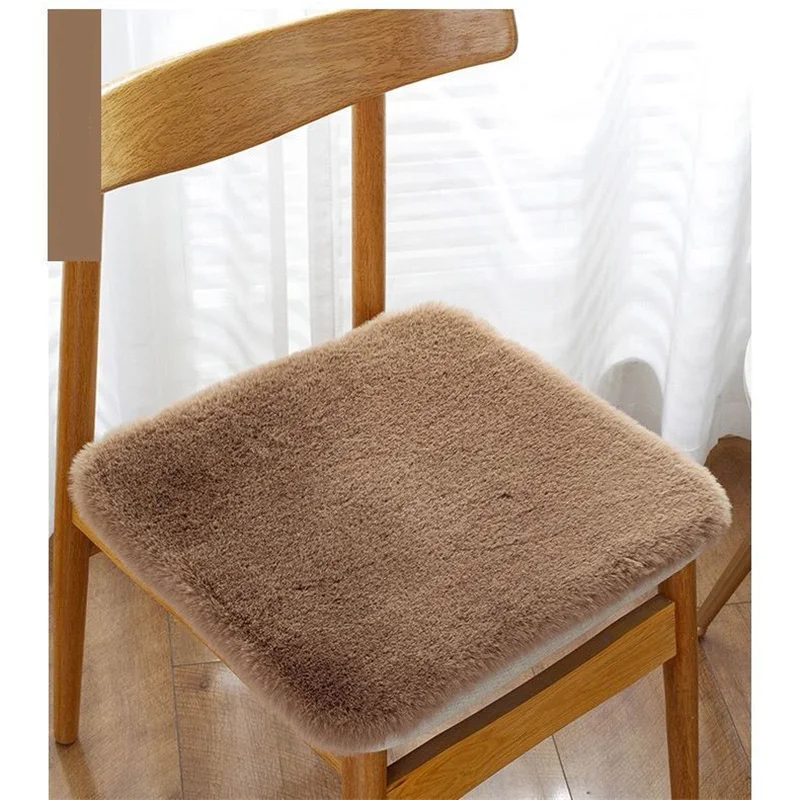 Four Season Universal Breathable Plush Cushion Chair Mats Office Home Cushion Modern Simple Style Comfortable Breathable Pads 6