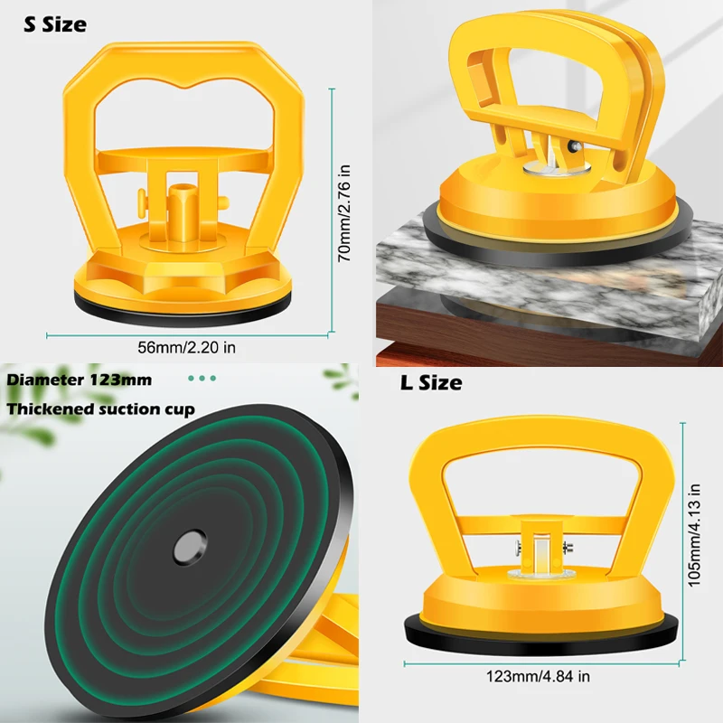 Integrated Ceiling Suction Cup Tile Aluminum Button Plate Tile Suction Plate Glass Adsorber Screen Removal Installation Tools vacuum suction cup,vacuum sucker,glass suction cup handle