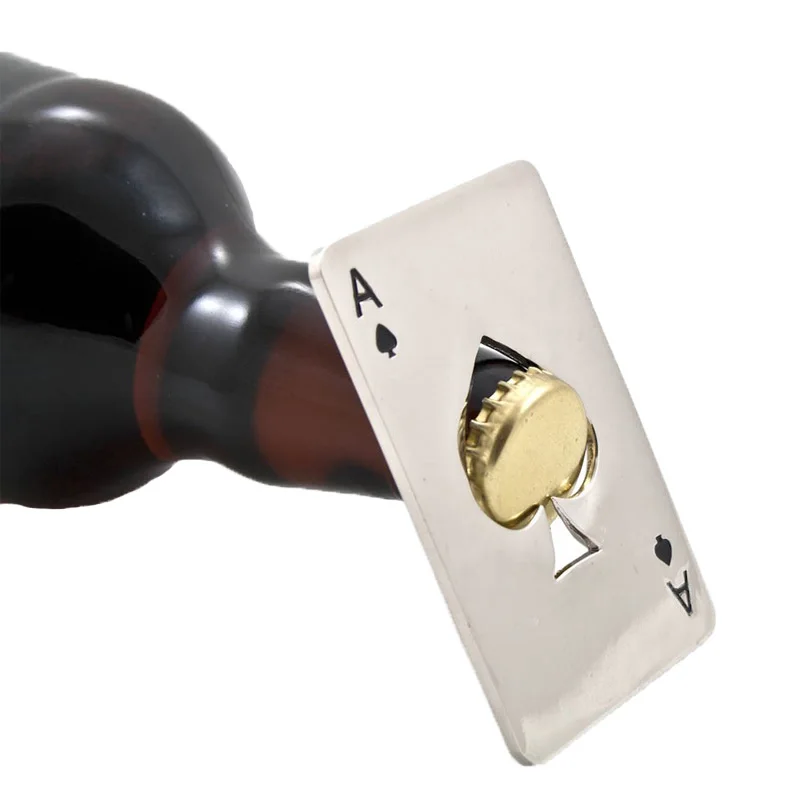 Stainless Steel Metal Poker Game Waterproof Blackjack Game Toss Card Poker Opener playing cards,poker set