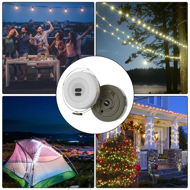 Battery Power Camping String Lights Lamp USB Rechargeable Camp Lights String  Adjustable Brightness Camping Accessories