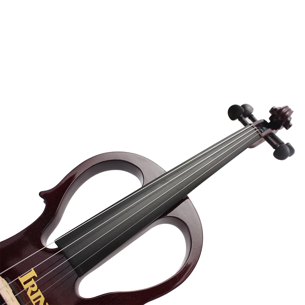IRIN 4/4 Silent Electric Violin Maple Body Electric Violin With Bow Case Headphone Connection Cable Parts & Accessories