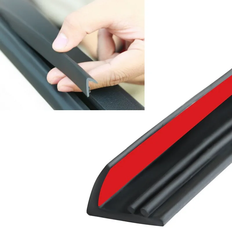 Car Window Seal Strip Rubber Car Side Window Gap Filler Noise