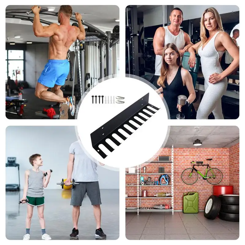 Gym Storage Hanger Heavy Duty Wall Mount Storage Rack Organizer