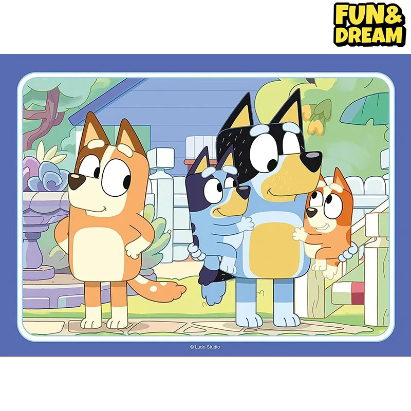 Ravensburger Genuine Bluey Family Cartoon Puzzle Toy 4-In-1 Puzzle Toys For Children Educational Toys Birthday Present 3