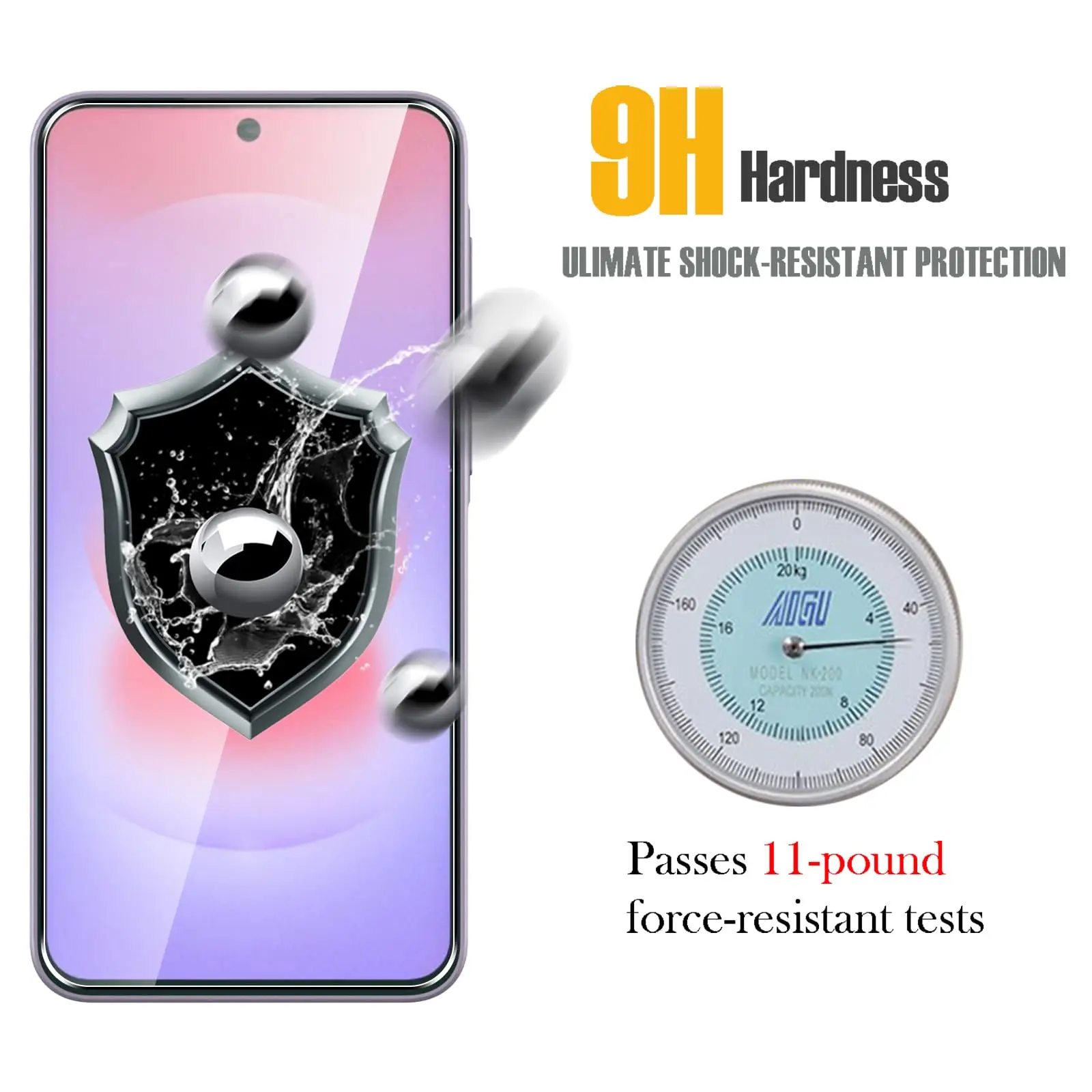 Premium 6.7 Tempered Glass Screen Protector - HD Crystal Clarity, 9H Hardness, Anti-Scratch & Shockproof