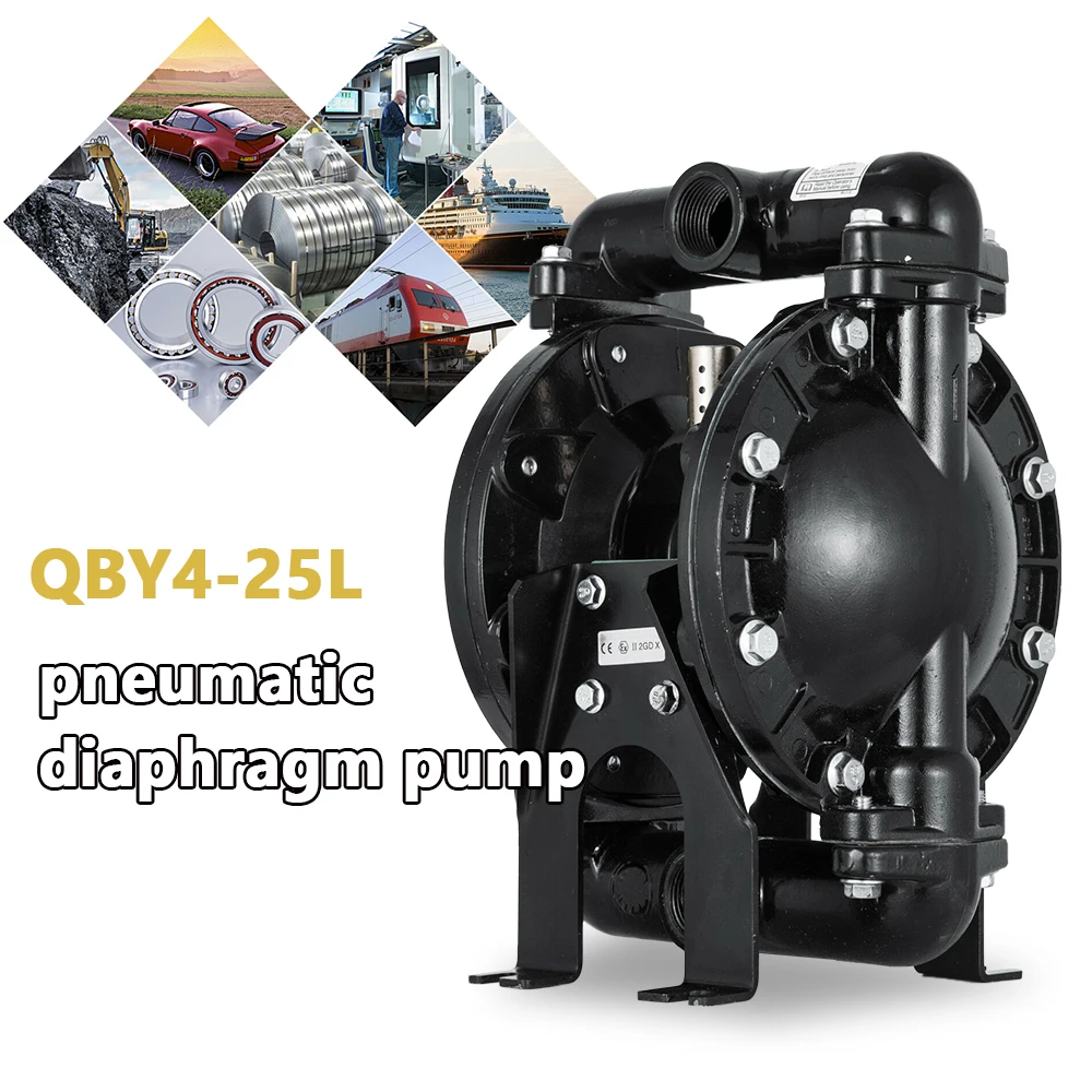 Air-Operated Double Membrane Pump, 35 GPM Double Diaphragm Pump Using with Water and Low Viscosity Petroleum Fluids