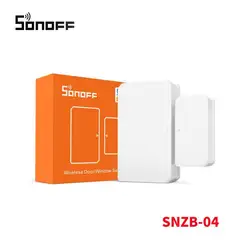 SONOFF SNZB-04 ZigBee Wireless Door/Window Sensor Detector On/ Off Alert Notification Via EWeLink APP Smart Home Security