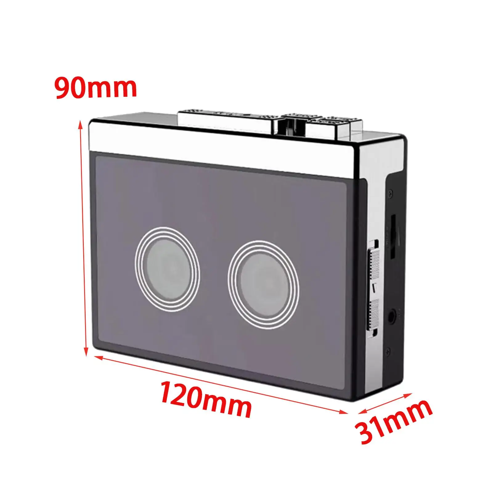 Bluetooth Tape Cassette Player FM Radio Receiver Clear Stereo Walkman Personal Cassette to MP3 Converter Manual Record for Music
