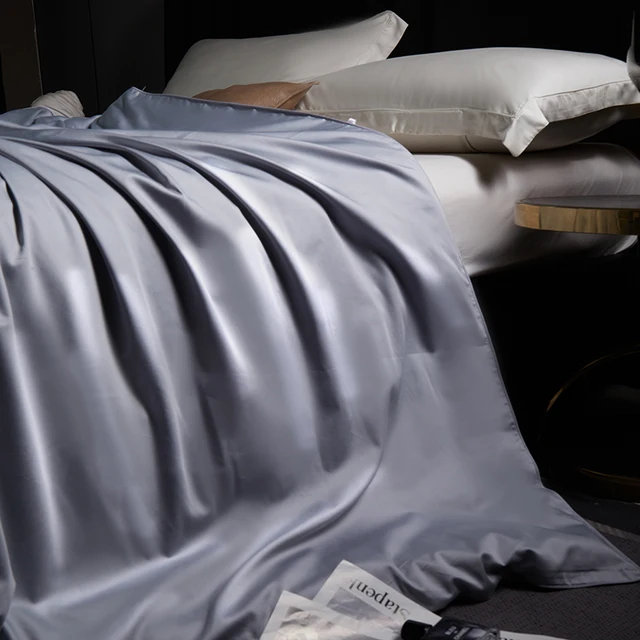 Couette en soie avec rembourrage 100 % pure soie, fraîche en été, légère, qualité hôtel, taille Queen 4