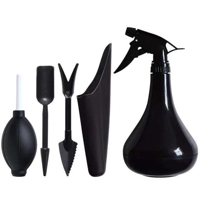 Fekete Szerszámkészlet Kombinált Otthoni Kertészeti Lapátok Csipeszek Háromrészes Profi Ültetés Teljes Mezőgazdasági Készlet - Image 3