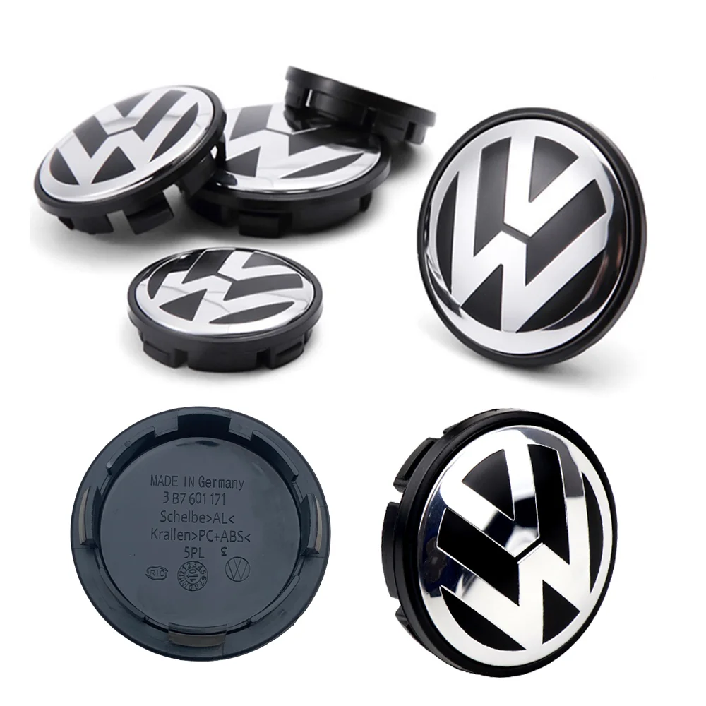 Car Wheel Center Caps 4pcs 55mm 56mm 65mm 70mm for VW Volkswagen Jetta MK5 Golf Passat styling 3B7601171 1J0601171 wheel center caps