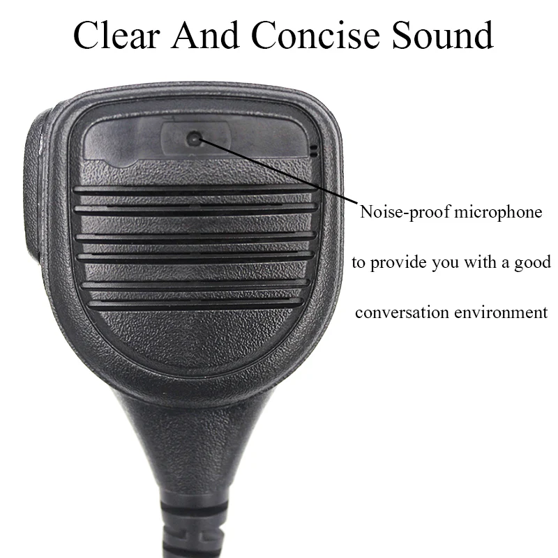 RISENKE Shoulder Speake Mic, Compatible with Motorola Radio, XTS1500, XTS2500, XTS3000, XTS3500, XTS5000, XTS5000, JT1000, HT100