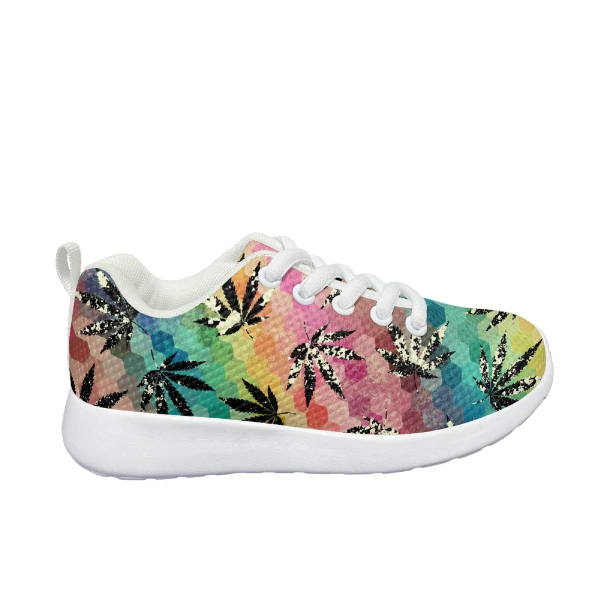 

Color Maple Printing Design Teen Kids Sports Shoes Buty Outdoor Travel Soft Bottom Breathable Gym Baskets Boys Enfant Sapato 운동화