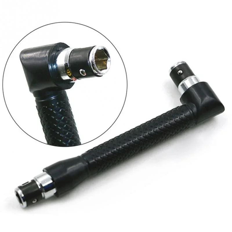L type 1/4 hexagon screwdriver bit 90 ° double-end handle black 6.35mm wrench tool 4