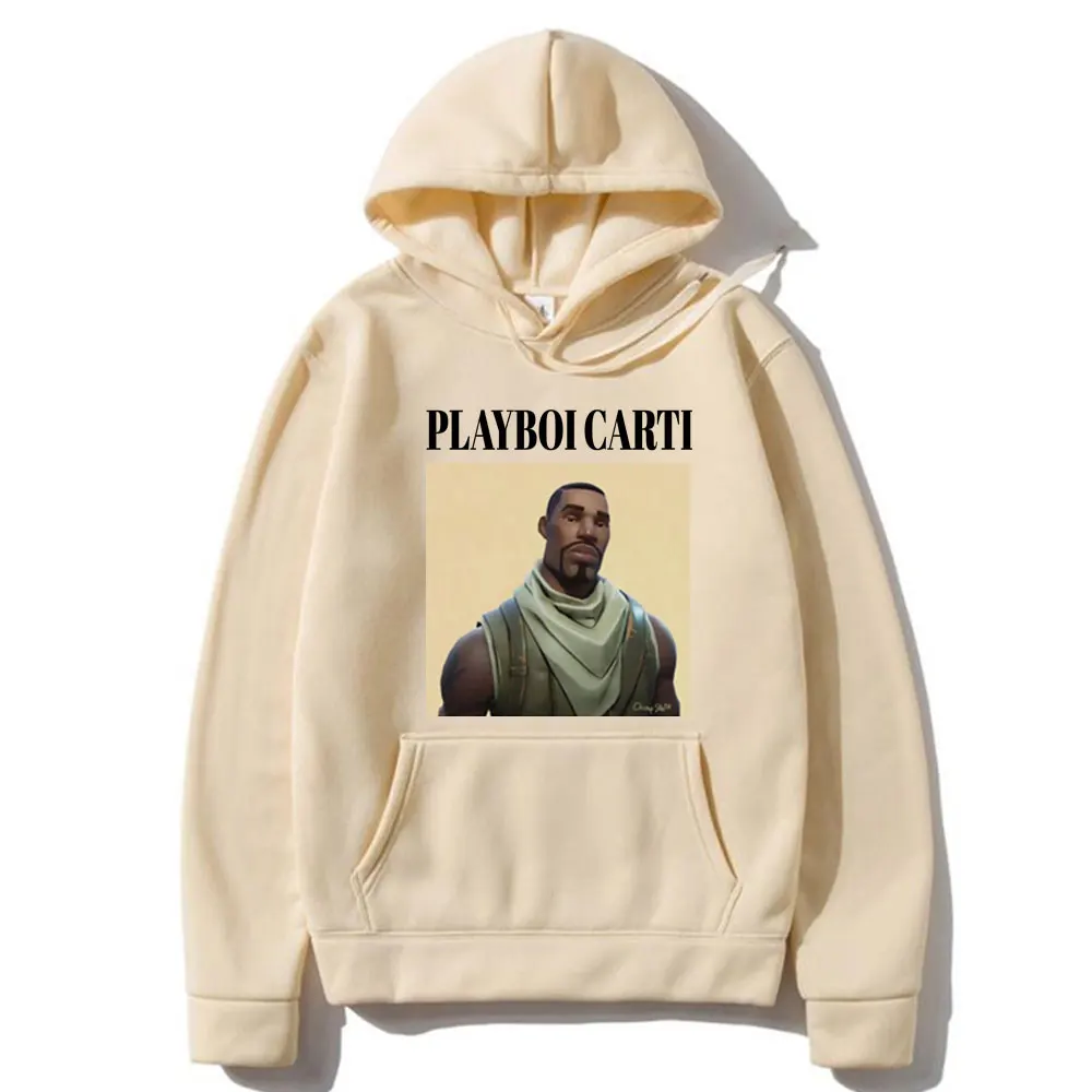 Funny Playboi Carti Meme Hoodie Male Hip Hop Rap Style Sweatshirt Autumn Winter Men Women Casual Fleece Cotton Oversized Hoodies