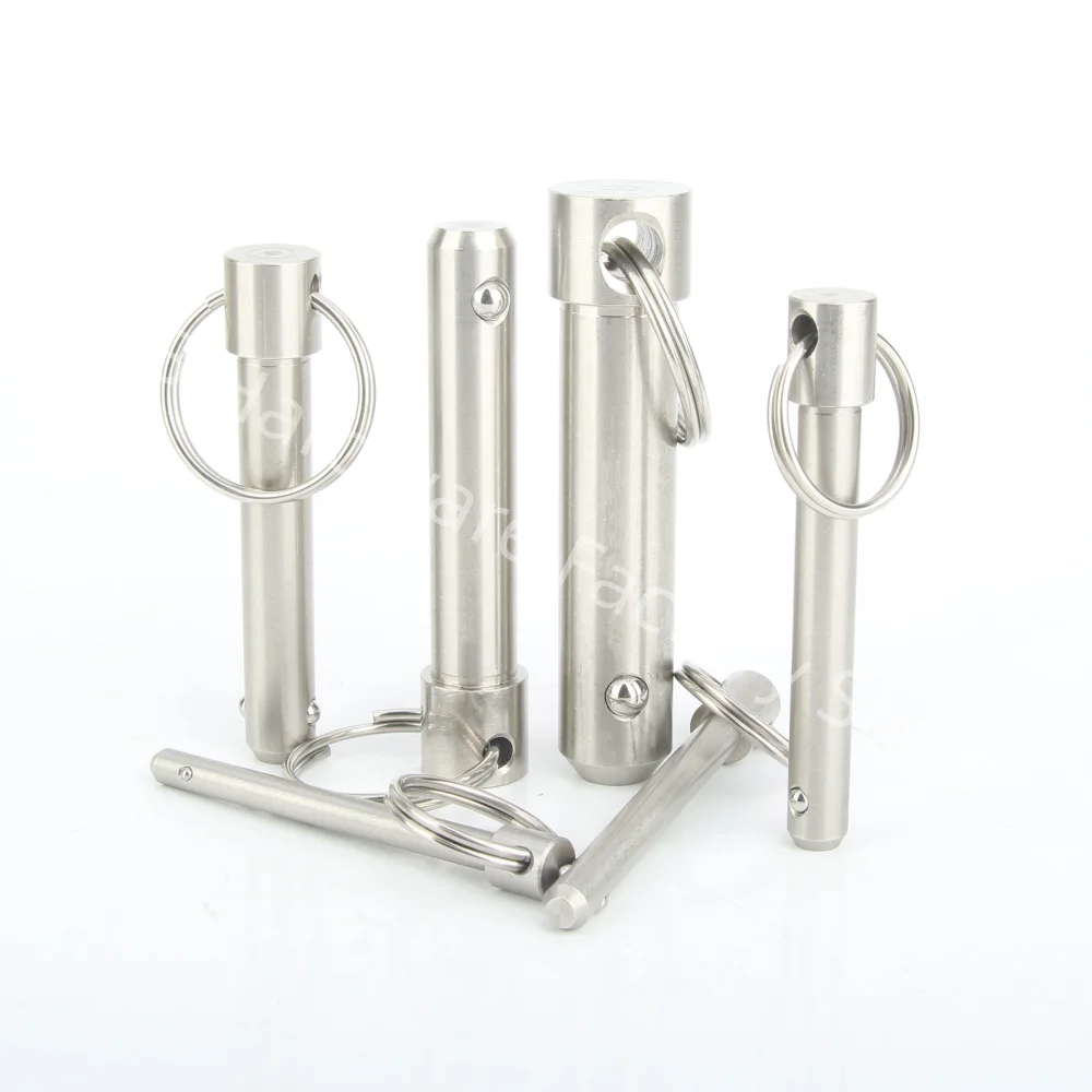 Goupille à Anneau 5/16x3, Dégagement Rapide, Inox 304, Verrouillage à Billes