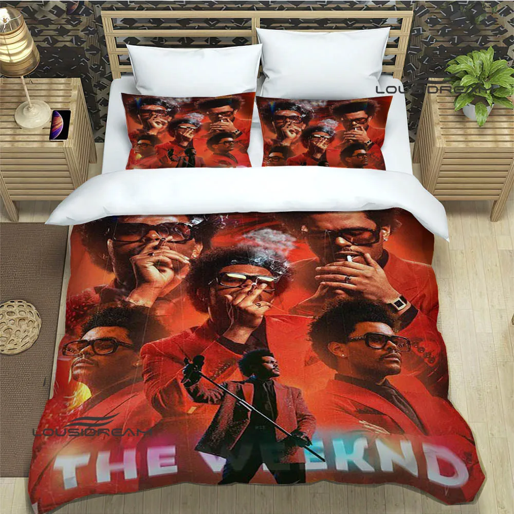 Singer The Weeknd printed Bedding Sets exquisite bed supplies set duvet cover bed comforter set bedding set luxury birthday gift 2