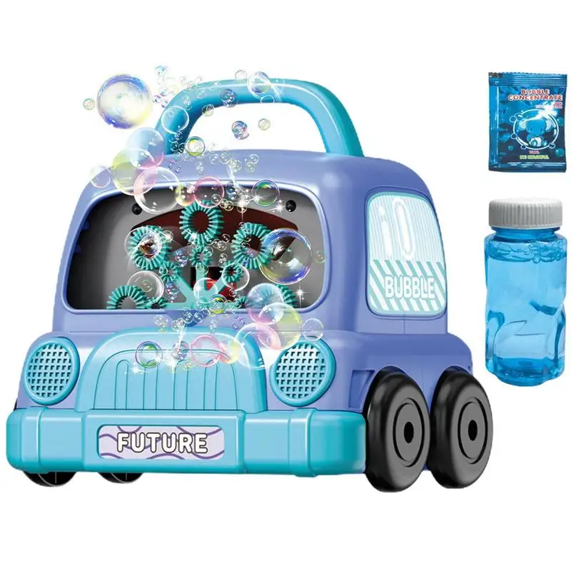 

Bubble Blower Bubble Machine Toys With Music And Light Electric Bubbles Machine For Outdoor Activities Party Favor Festival New