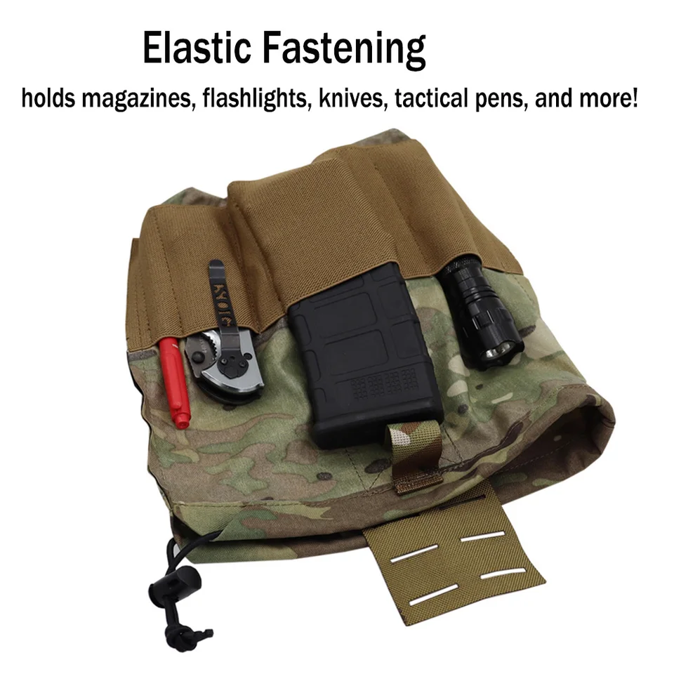 Foldable Dump Pouch Roll-up Mag Mesh Storage Net New