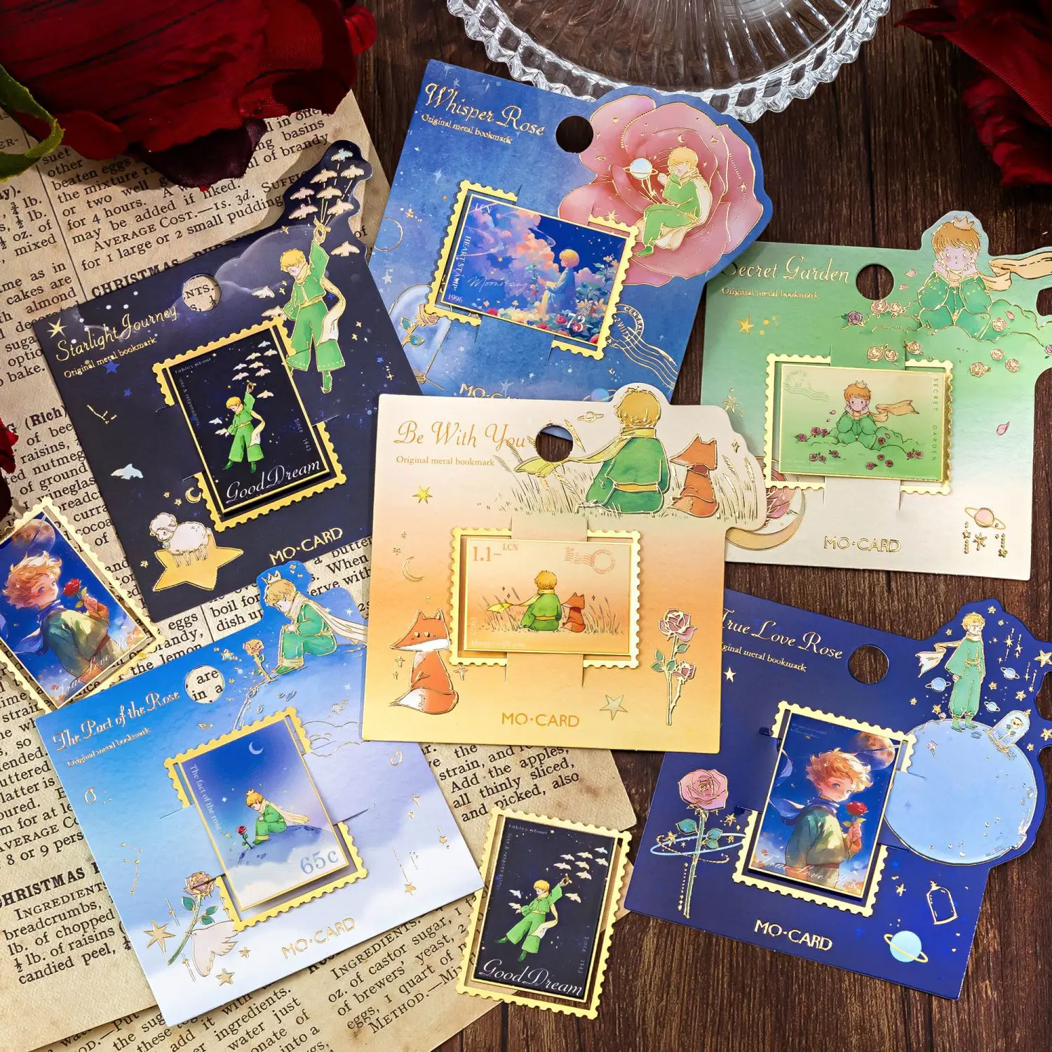 Metal Bookmarks Golden Hollow Bookmark The Little Prince Theme Book Mark Bookmarks for Book Lovers Writers Read metal bookmark