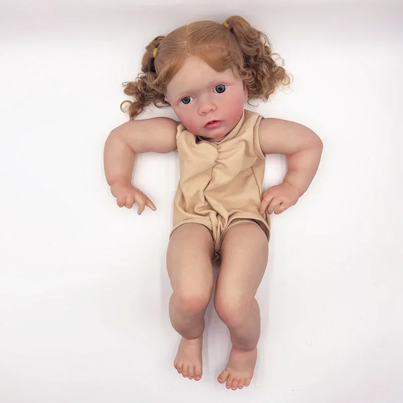 다시 태어난 인형 액세서리 DIY 키트, 미시 소프트 터치  공주, 신선한 색상 페인트, 미완성 인형 부품, 24 인치