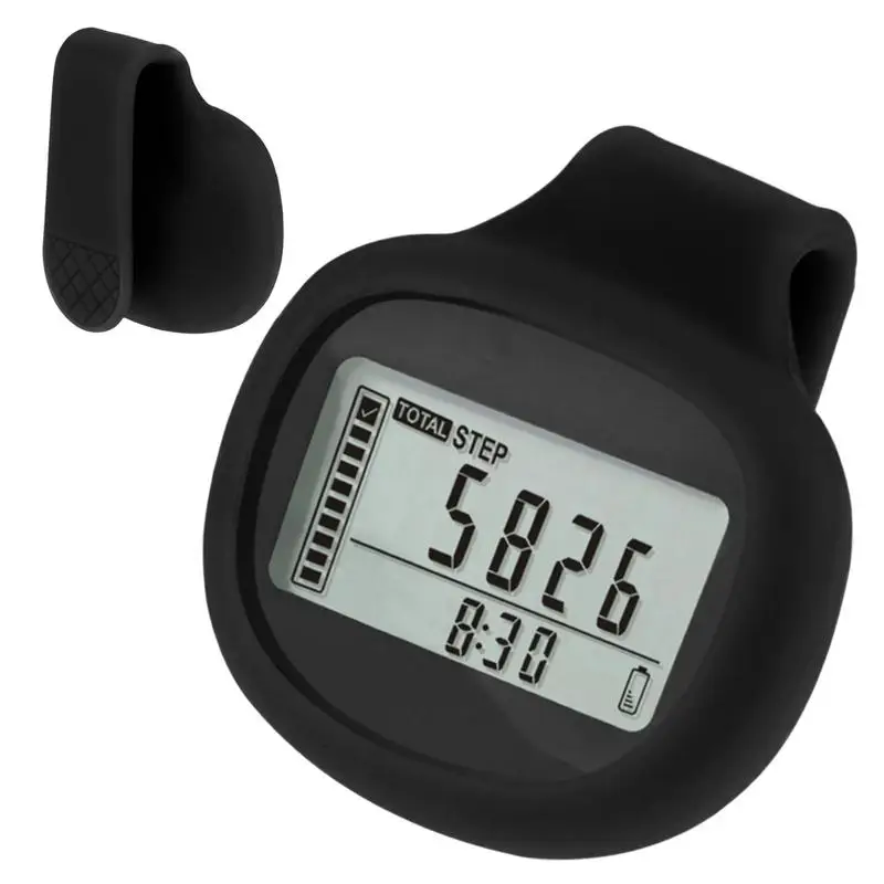 

Портативный счетчик шагов с клипсой и ЖК-дисплеем