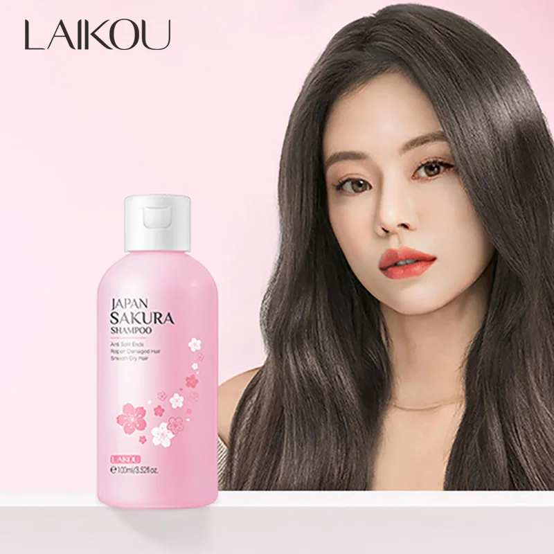 LAIKOUJapanSakuraShampooRepairDamagedHairMoisturizingNourishing