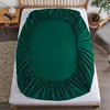 Cotton Fitted Sheet with Elastic Bands Non Slip Adjustable Mattress Covers for Single Double King Queen Bed,140/160/200cm 6