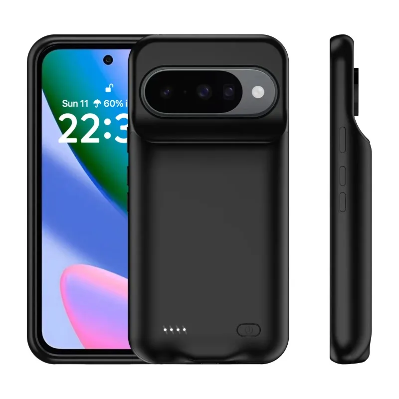 구글 픽셀 9 10 프로 XL 9A 픽셀 8A 6000mAh 스마트 배터리 충전 케이스 보조 배터리 외장 배터리 충전 커버