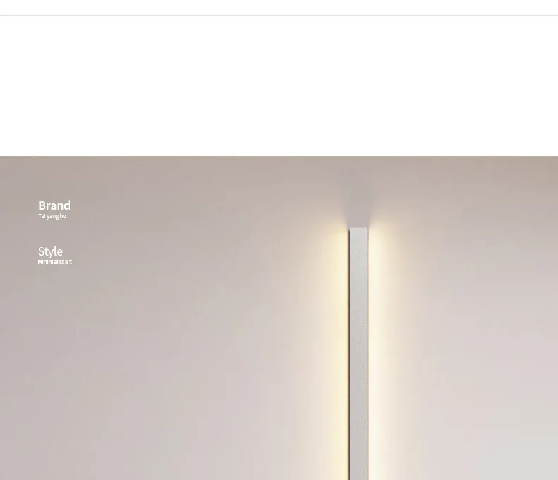 wall lights for bedroom Modern minimalist LED white long wall lamp bedroom aisle line lamp living room TV background wall indoor wall lamp bedside wall lights