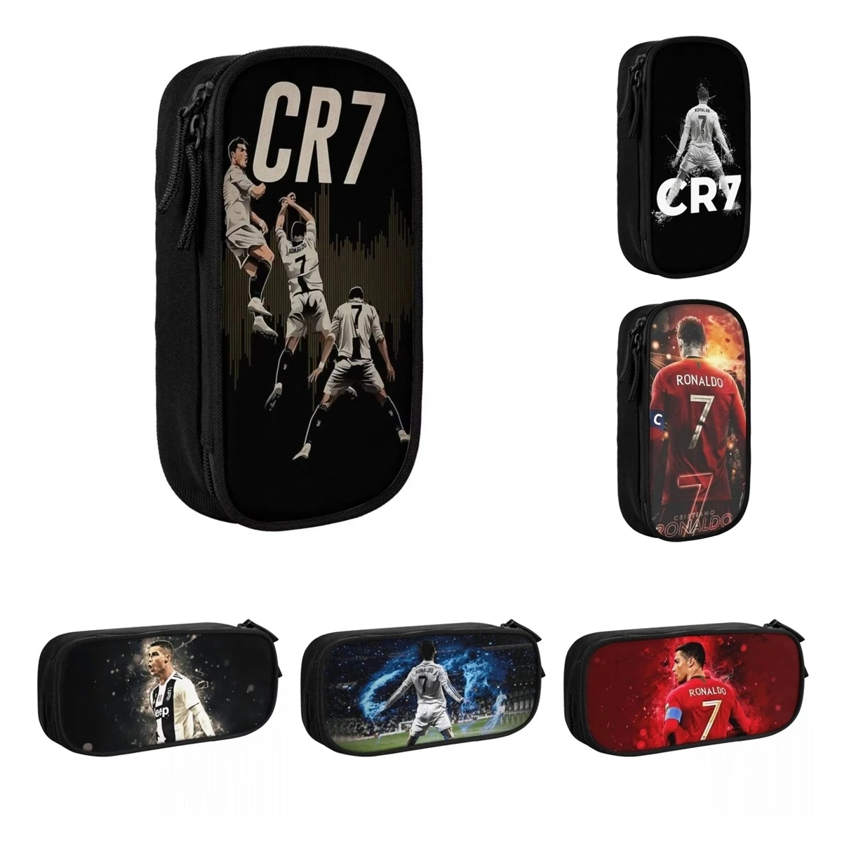 Pencil Case CR7 Football Soccer Large Storage Student Gift
