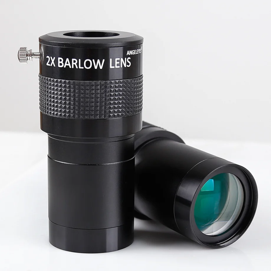 2 "2X Ed Barlow Lens Con Adattatore Da 1.25" Pellicola Viola Completamente Rivestita A 4 Elementi Per Oculare Telescopio