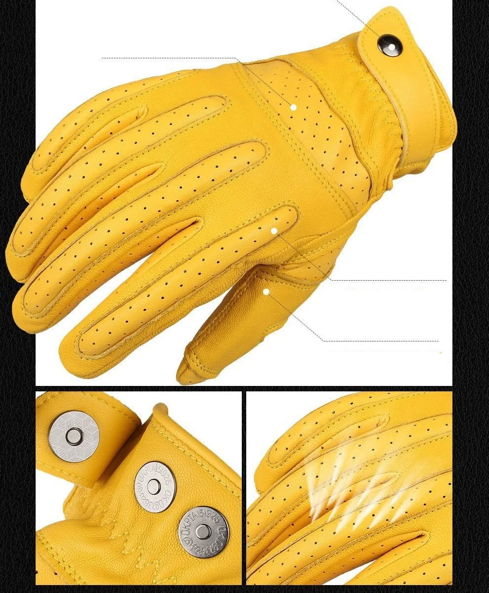 New 1Pair Gloves Men Women Gloves First Layer Cowhide Wear-resistant Camping Mittens Touch Screen Protective Equipment