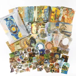 Vintage Stickers & Scrapbooking Set - 200-Piece Crafting and Journaling Kit (C)