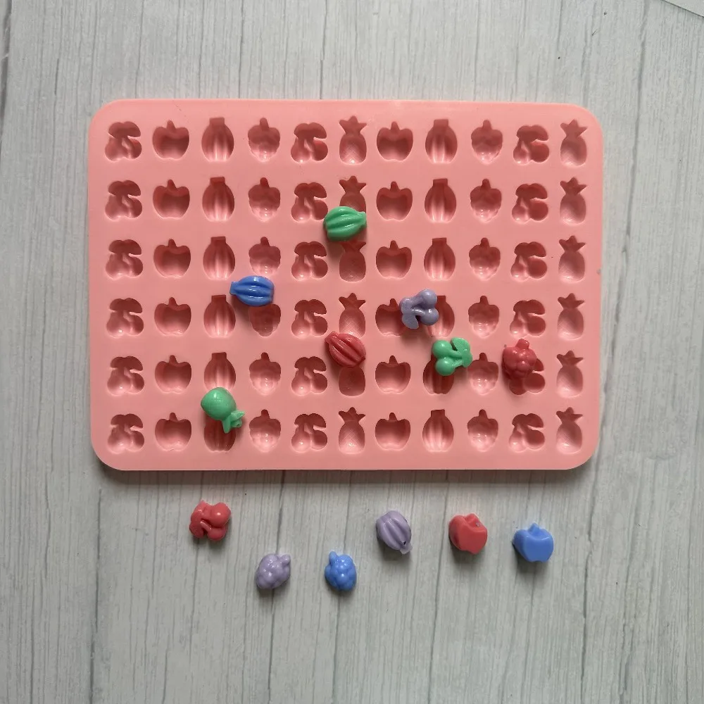 60 Cavity Cute Little Animals Silicone Mold Chocolate Mold, Silicone Gummy  Mold Fudge QQ Sugar Molds, Ice Cube Mold 