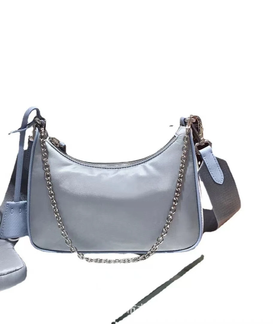 P 2023 Hobo bag three in one parachute waterproof cloth nylon chain messenger bag portable underarm bag