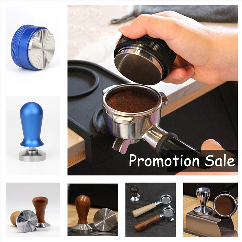 49/51/53/58mm Coffee Tamper Barista Espresso Powder Tampers Wooden