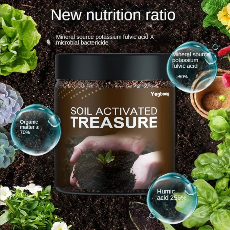 Rooting Plant Flower Activated Mineral Source Prevent Soil Activators Fertilizers Soil Treasure Activators for Garden P15F plant compound fertilizer root stimulator plant fertilizer sticks