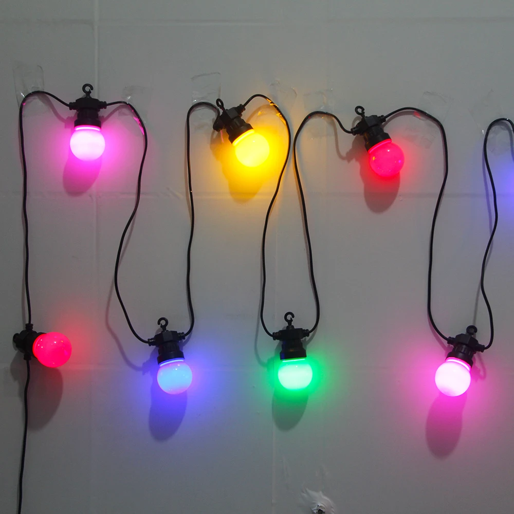8M/13M/24M LED Globe Ball String Light Street Christmas Fairy Led Festoon Outdoor For Garden Backyard Party Patio Decor
