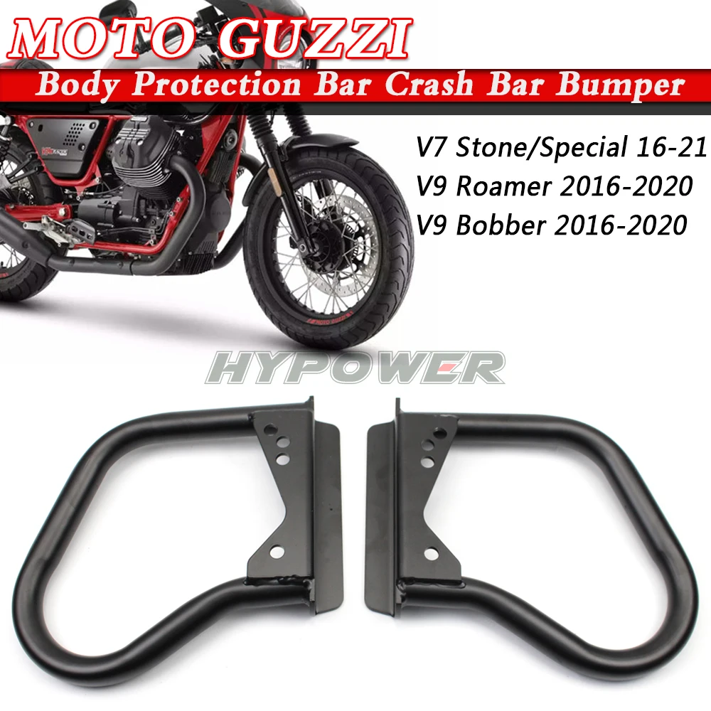 Black Engine Guard Crash Protector For Moto Guzzi V7 II V7III Fall