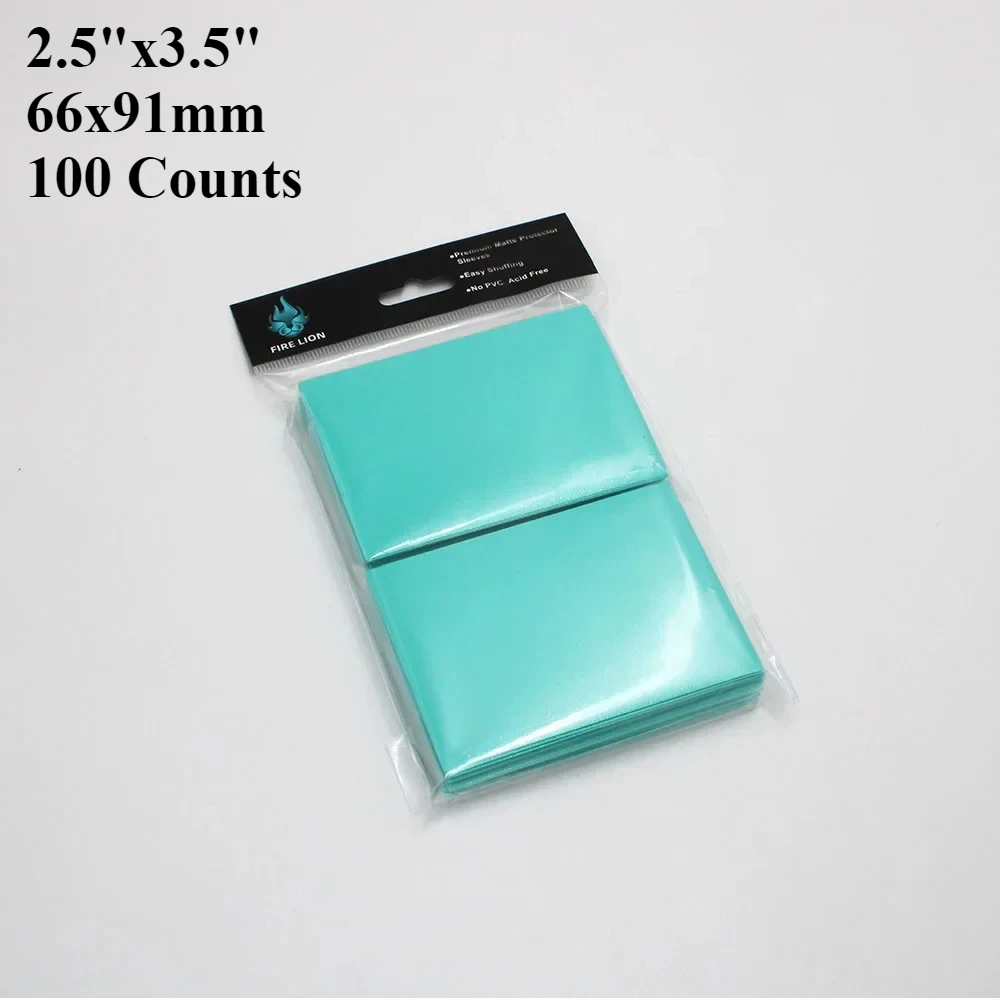 100 PCS Matte Colorful Card Sleeves for Trading Cards and Board Games