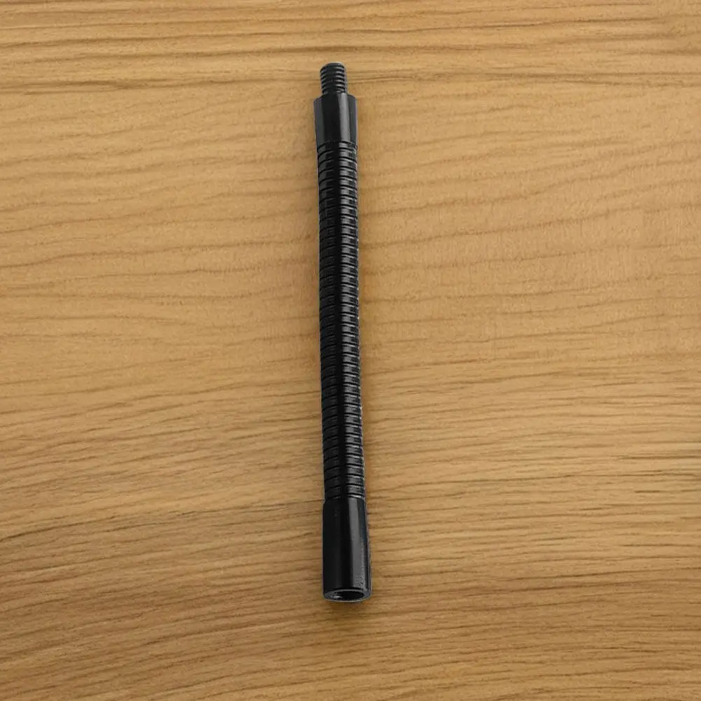 2Pcs 블랙 메탈 구즈넥 마이크 스탠드 연장 호스 18Cm 무대 사용을 위한 정밀 조절 가능한 유연한 마이크 암