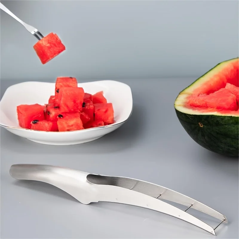 Stainless steel watermelon slicer suitable for fruit salads and melons kitchen tools easy slicing fruit slicer food slicer