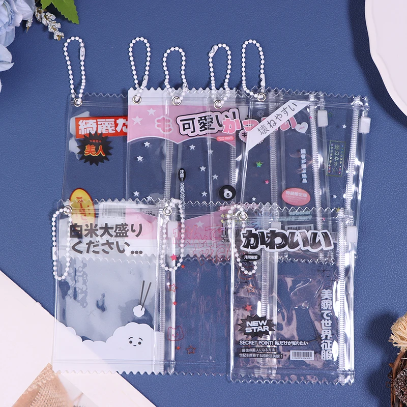 1Pc Cute Transparent Candy Bag Props Badge Storage Display Bag Pendant Protective Shell Card Sleeves Holder,storage bag