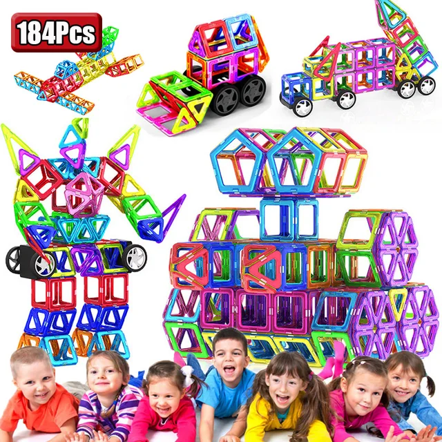 Mini Size Magnetic Designer Magnet Building Blocks Accessories Educational constructor Toys For Children 1