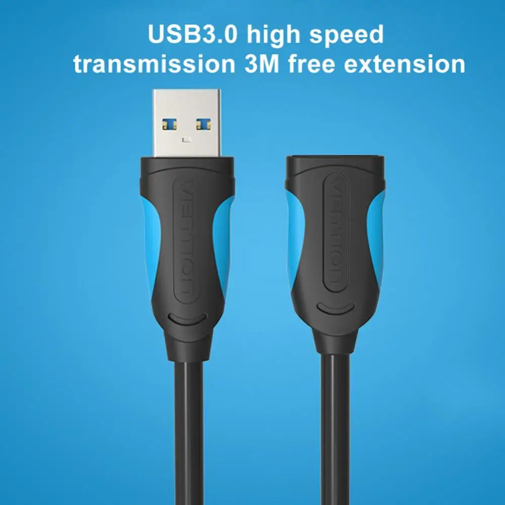 

3/2/1.5/1/0.5m USB 3.0 Male to Female Extension Cable Plug and Play High Speed Data Sync Cord Computer Cables