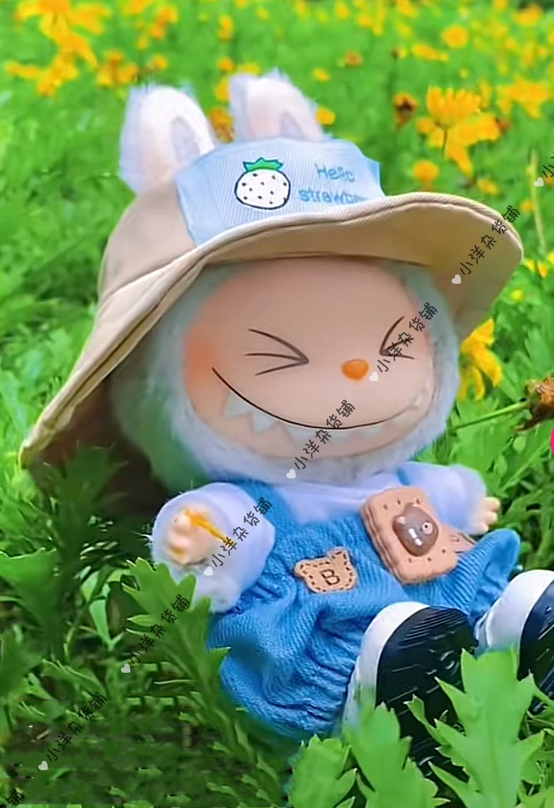thumbnail image 1 of Hot Original Labubu Monster Have A Seat Series Cute Rabbit Spirit Doll Toy Ornaments Only Clothes Cute Doll Toy Birthday Gift, 1 of 5