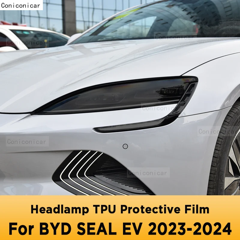 

Для BYD SEAL EV 2023 2024 Автомобильная внешняя фара Защита от царапин передняя лампа ТИНТ фотолампа аксессуары для ремонта крышки